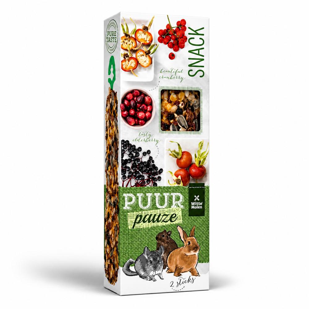Witte Molen Puur Pauze prik skógarber – 110 g