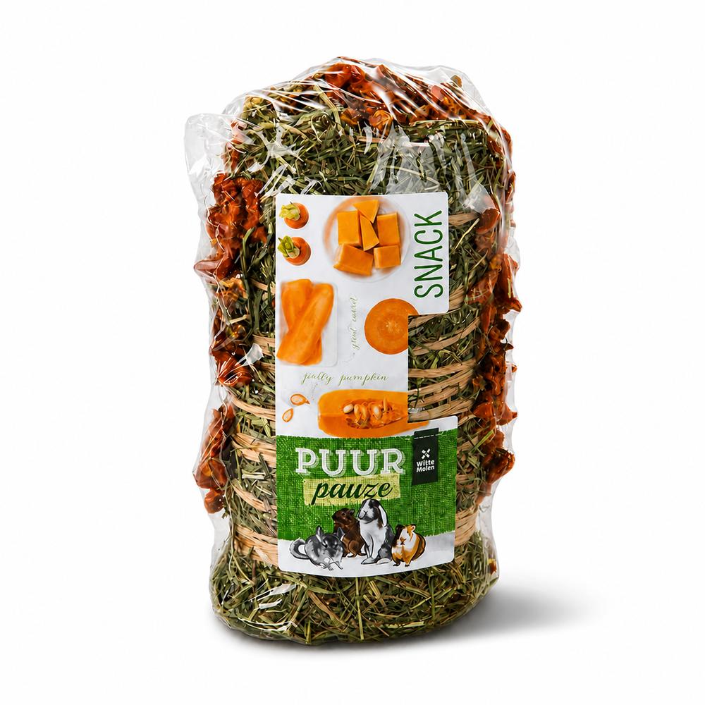 PUUR PAUZE HAY ROLL CARROT & PUMPKIN 200gr