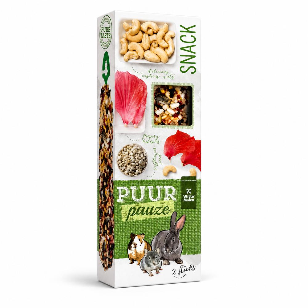 Witte Molen PUUR Pauze nagprik – hibiskus og kasjúhnetur