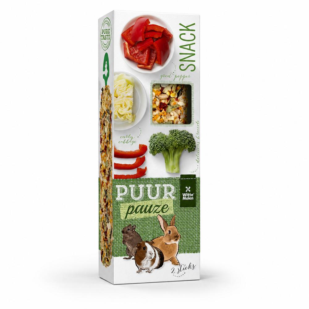 Witte Molen Puur Pauze prik – paprika og spergilkál