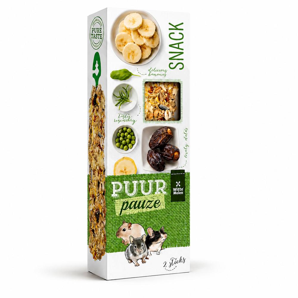 PUUR Pauze Sticks banana & date