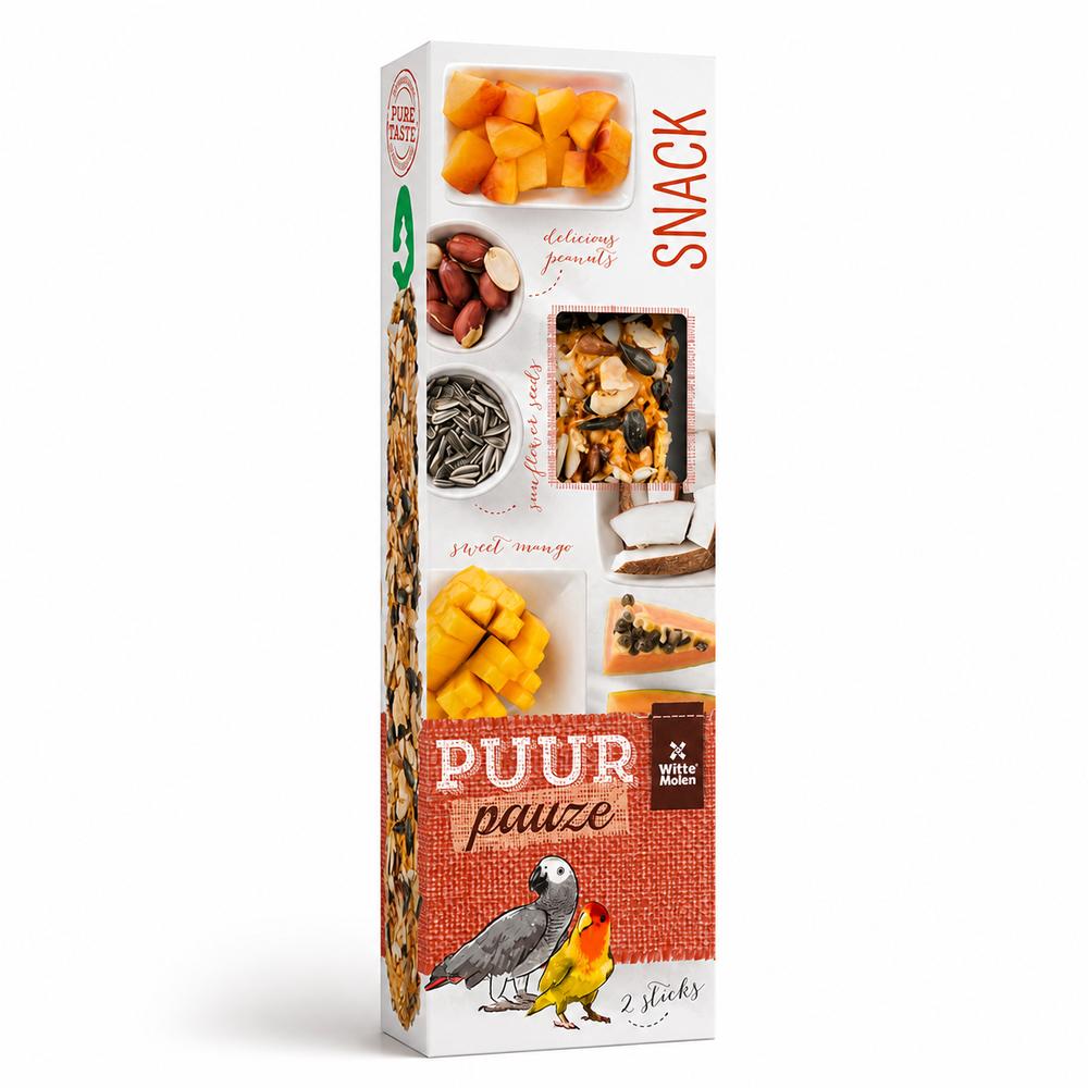 Witte Molen Puur Pauze nammiprik fyrir ástarpáfa og páfagauka – 140 g