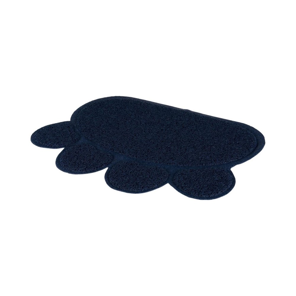 Cat litter tray mat paw PVC 60x45cm blát