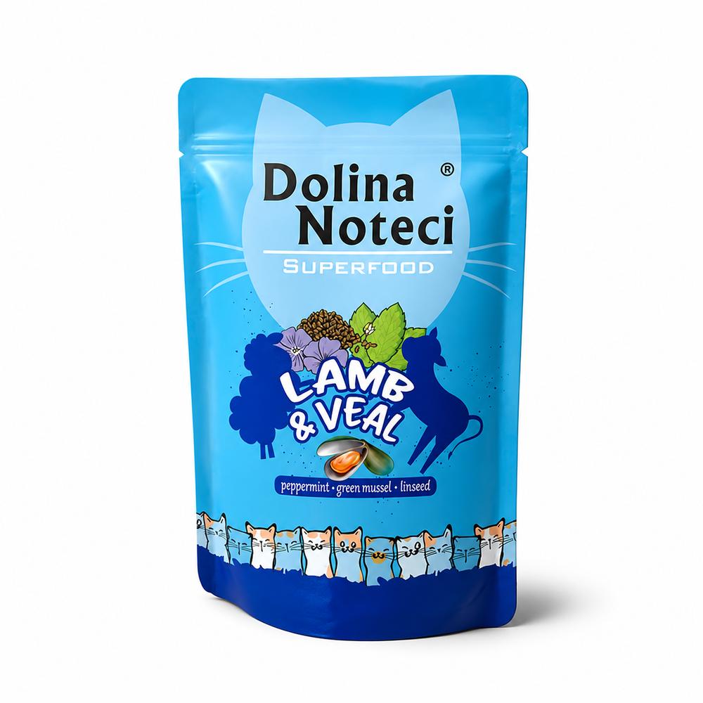 Dolina Noteci Cat Superfood – Lambakjöt & Kálfakjöt 85 g