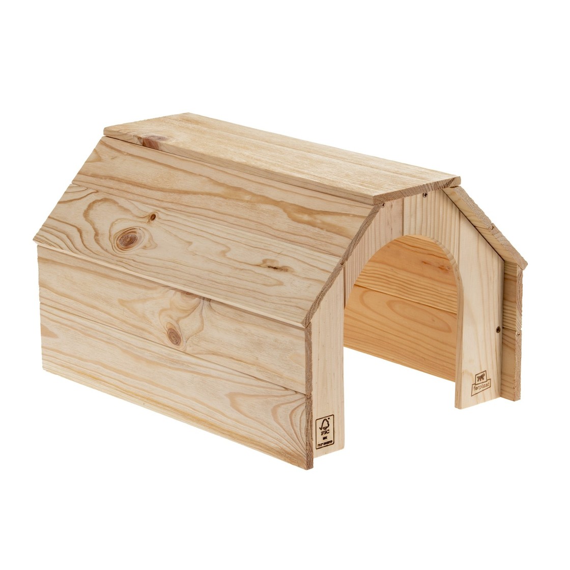 Ferplast kanínuhús úr viði Hidda Maxi – 46 × 34 × 27,5 cm