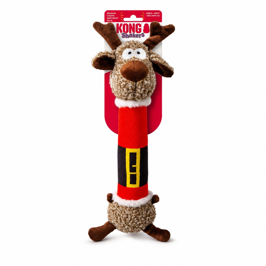 Kong Xmas Shakers Luvs hundaleikfang – hreindýr Md
