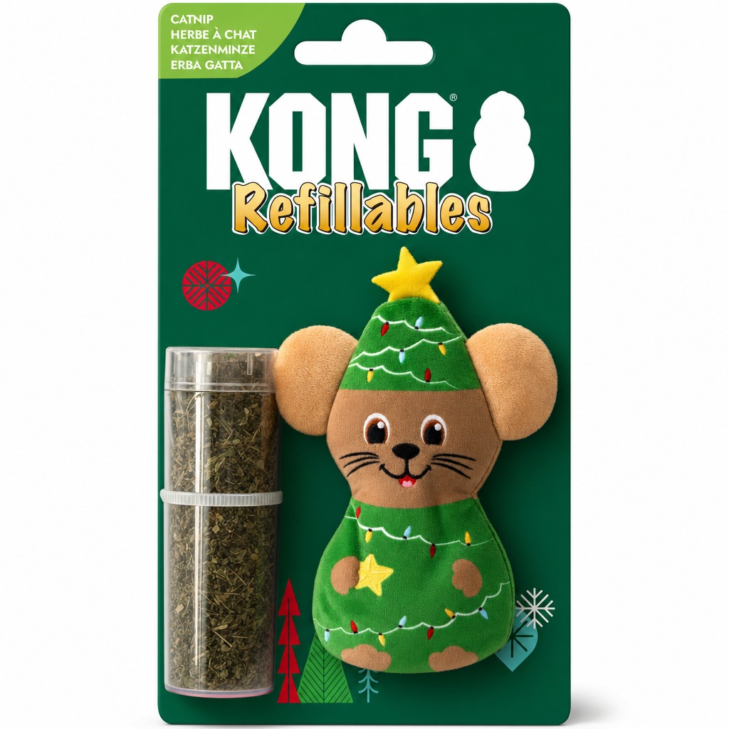 KONG Holiday Refillables Mouse