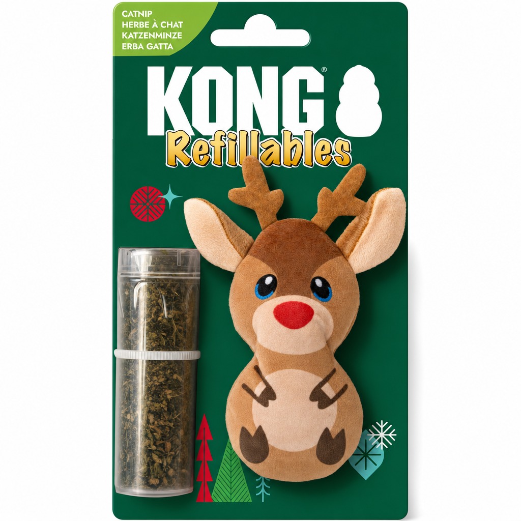 KONG Holiday Refillables Reindeer