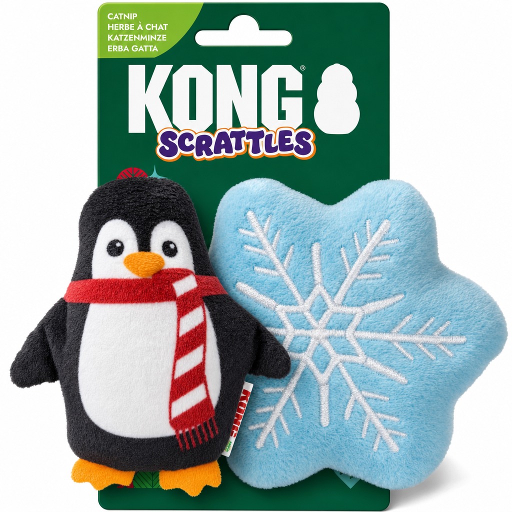 KONG Holiday Scrattles PS 2pk