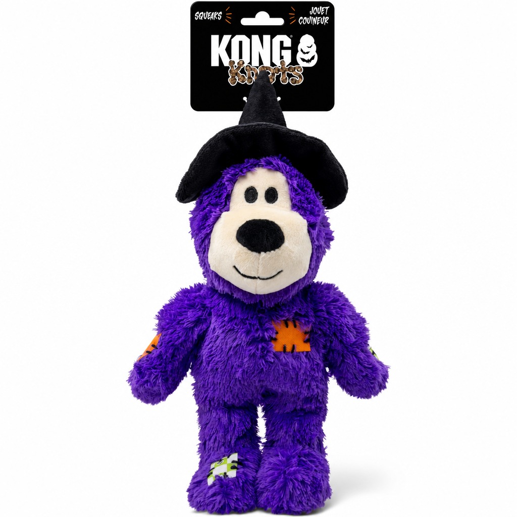 KONG Halloween Wild Knots Witch Bear Purple