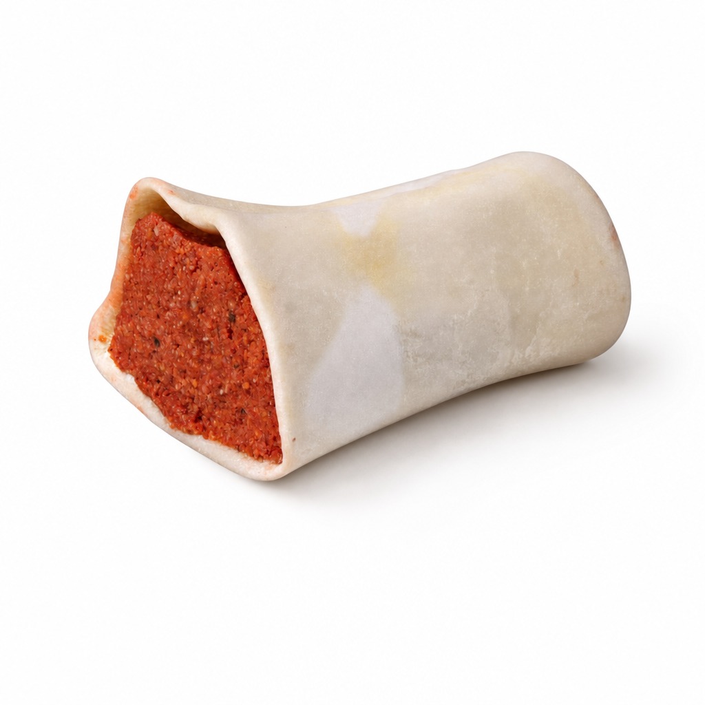 Hundabein Tibia m beef fylling