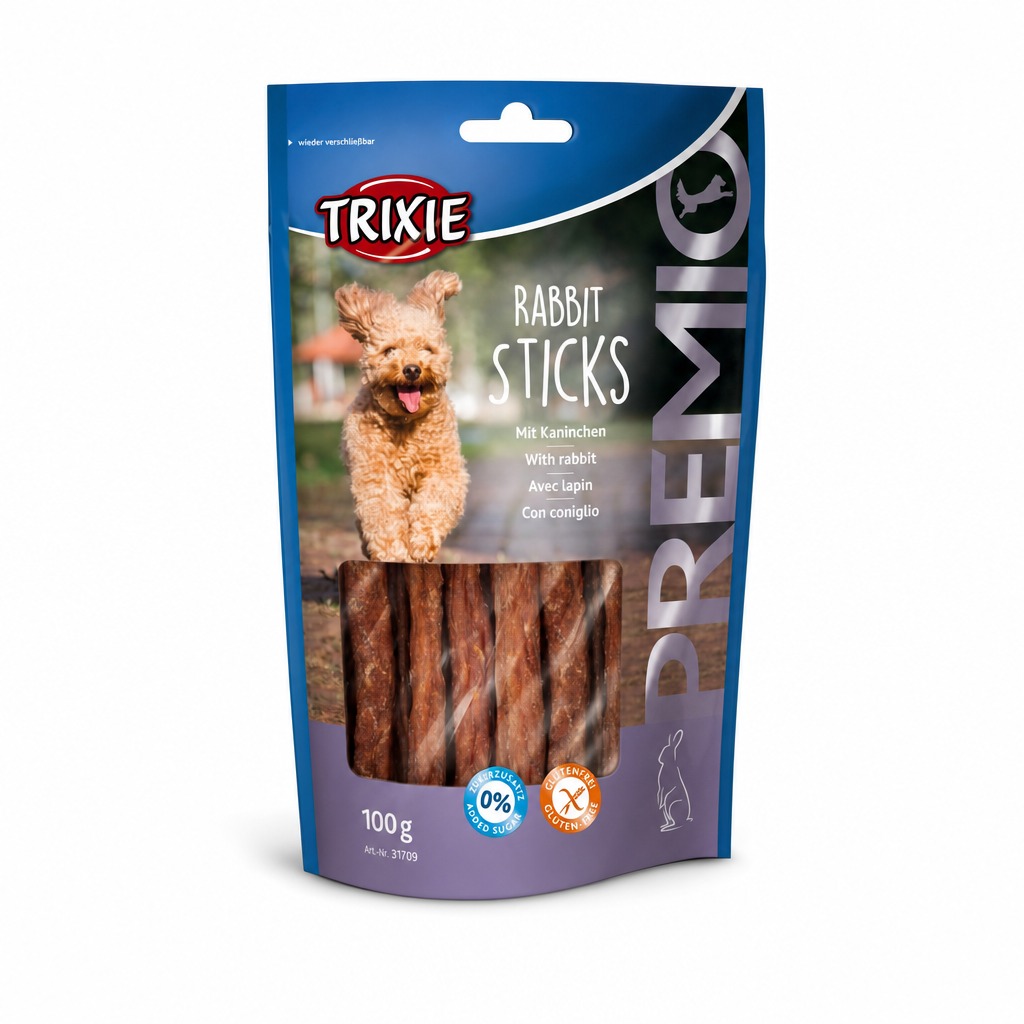 Trixie Premio pinnar með kanínu – 100 g