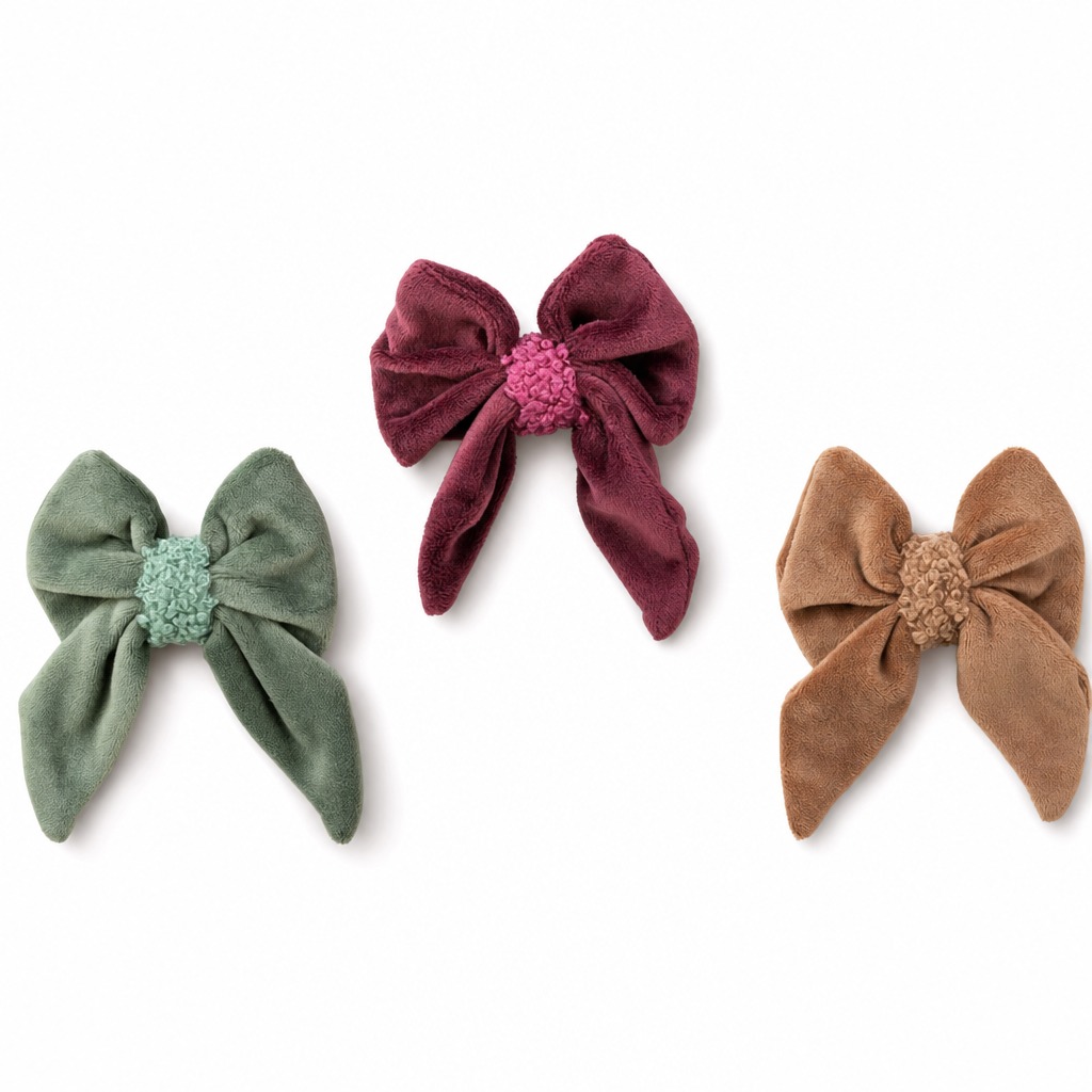 Xmas bow for dog collar 10cm assorted