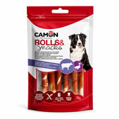 Camon nautahúðarrúllur með önd – 12 cm, 70 g, 6 stk – mynd 1