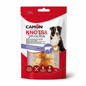 Camon hnýtt nautahúðarbein með kjúklingi – 6 cm, 80 g, 5 stk – mynd 1