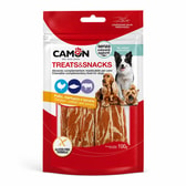Camon þurrkað nammi með kjúklingi, þorski og nautahúð – 100 g – mynd 1
