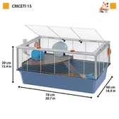 Cage Criceti 15 Hvítt – mynd 2