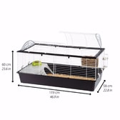 Ferplast Casita 120 nagdýrabúr – hvítt – mynd 2