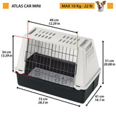 Hundabúr – Atlas Car Mini Grey 72x41x51 cm – mynd 2