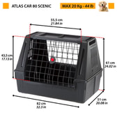 Hundabúr – Atlas Car 80 Svart 82 x 51 x 61 cm – mynd 2