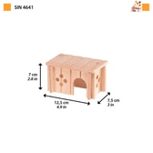 Ferplast SIN 4642 hamstrahús úr viði – mynd 2