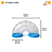 Ferplast Tube Line göng U-beygja – 4806 – mynd 2