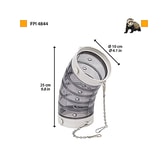 Ferplastgöng með sveigju fyrir nagdýr – grá, L (4844) – mynd 2