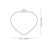 Tags Handmade Heart L Blue – mynd 2