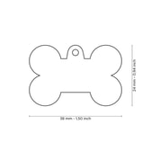 Tags Shine Bone L Glitter Grey – mynd 2