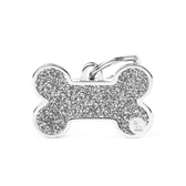 Tags Shine Bone L Glitter Grey – mynd 1