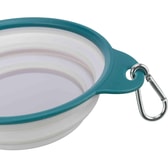 JollyPaw samanbrjótanleg ferðaskál – grá/petrol, 0,5 l / Ø 14 cm – mynd 3