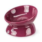 Keramikskál upphækk. 13cm bleik – mynd 1
