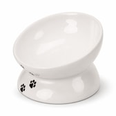 Keramikskál katta 0.25 l/ 13 cm hvít – mynd 1