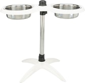 Dog bar melam/stainl. steel 2×1.6 l whi 1 – mynd 1
