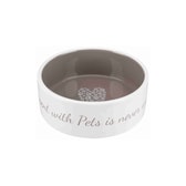Pet’s Home bowl cer.0.8 l/16cm crem/petr – mynd 5