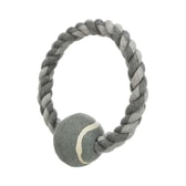 Rope ring with tennis ball 6cm/ 18cm 3 – mynd 4