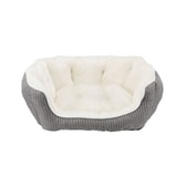 Davin bed oval 50x40cm grey/cream – mynd 1