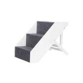 Tröppur MDF stillanlegar 40×67 cm hvítar – mynd 3