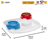 Ferplast Lindo Restyling bakki með skálum – mynd 2