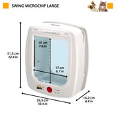 Ferplast Swing Microchip L kattalúga – hvít – mynd 3