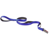 Ferplast Dualmatic G15/120 leðurtaumur – svartur/blár – mynd 1