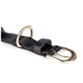MyFamily Ascot hálsól úr leðri – svört, 42–50 cm – mynd 2