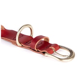 MyFamily Ascot leðurhálsól – rauð 2,8/55 cm – mynd 2