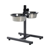 Fóðurskálar á standi 2×1.8l-O20 cm – mynd 1