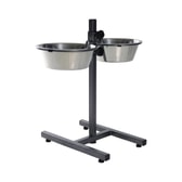 Fóðurskálar á standi 2×2.8 l-O24 cm – mynd 1