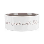 Trixie Pet’s Home keramikskál – 1,4 L/ø 20 cm cream/taupe – mynd 1
