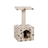 Trixie Junior kattatré Zamora – beige með loppuprenti – mynd 2