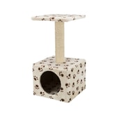 Trixie Junior kattatré Zamora – beige með loppuprenti – mynd 5