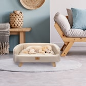 Ferplast viðarbæli fyrir hunda og ketti Yuki – drapplitað, M, 82 × 57 × 31 cm – mynd 4