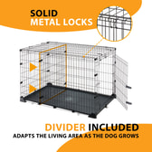 Ferplast samanbrjótanlegt hundabúr Dog Zone 105 – svart, 107,5 × 76,5 × 75,5 cm – mynd 6